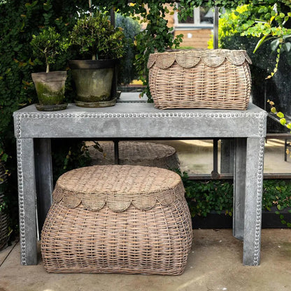 Set of 2 Festonne Rattan Storage Baskets ETA 22/09/2025