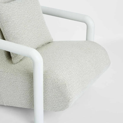 Outdoor Argo Armchair Ecru With White Frame