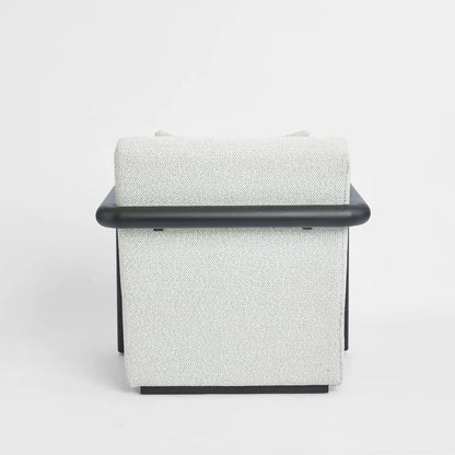 Outdoor Argo Armchair Ecru with black frame