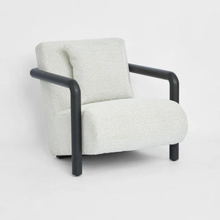 Outdoor Argo Armchair Ecru with Black Frame