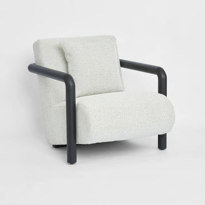 Outdoor Argo Armchair Ecru with black frame