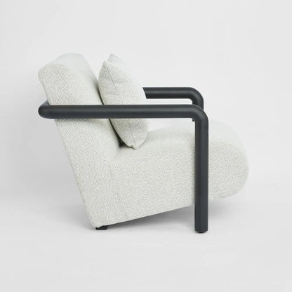 Outdoor Argo Armchair Ecru with black frame