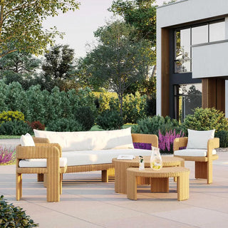 Outdoor Cassius 3 Seat Sofa Natural