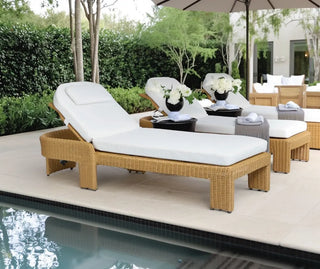 Cassius Outdoor Sunlounge Bed Natural