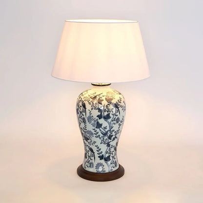 Ashleigh Ceramic Blue & White Table Lamp & Shade ETA 23/10/2025