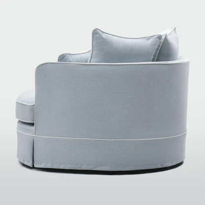 Noosa Hamptons Snuggle Chair Beach with white piping ETA 30/01/2026