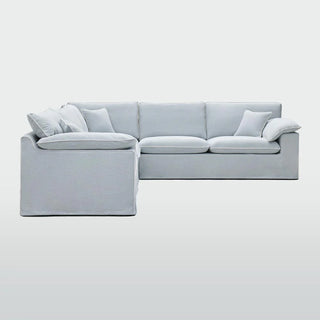 Norfolk 5 Seater Modular Sofa Beach w/White piping PRE ORDER ETA 15/7/26