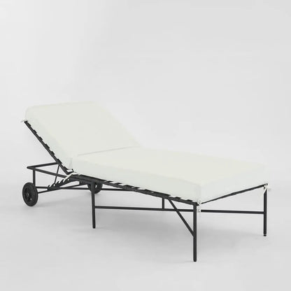 Sheffield Sunlounge Outdoor with White Cushion PRE ORDER ETA 08/10/2025