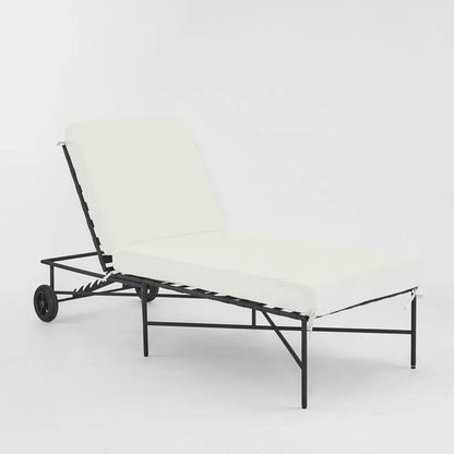 Sheffield Sunlounge Outdoor with White Cushion PRE ORDER ETA 08/10/2025
