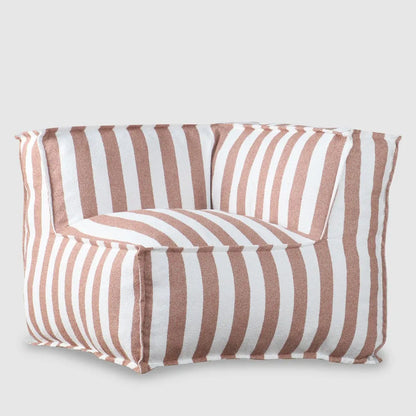 Lola Sofa Corner Section Terracotta Stripe