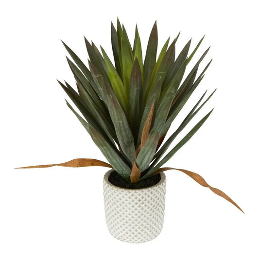 Artificial Yucca Gloriosa In Cement Pot