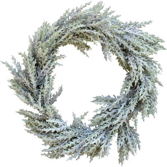 Christmas Hanging Wreath French Fern 55x55x10cm