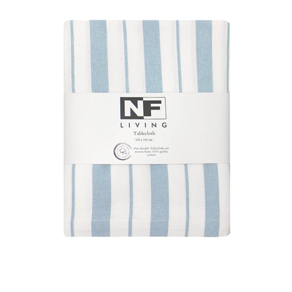 Blue French Striped tablecloth 150cmx150cm