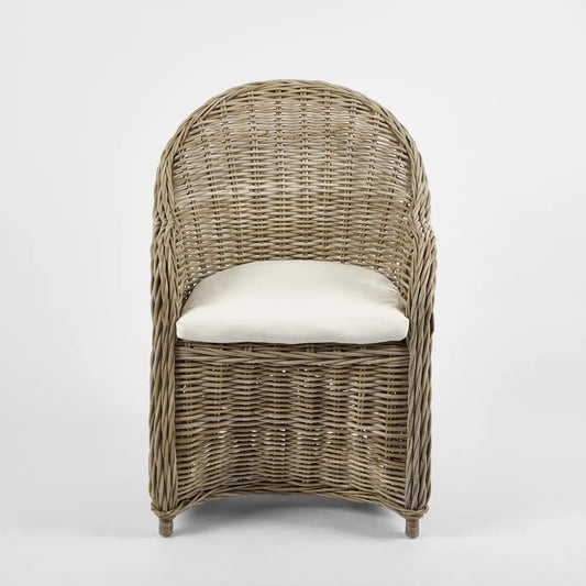 Long Island Wicker ArmChair With Cushion Outdoor Under-Cover PRE- ORDER ETA 27/08/2025