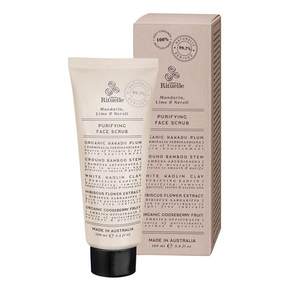 Urban Ritulle-  S/3 Face & Hand set: Hand Calm Mandarin Balm, Mandarin Face Scrub and Mandarin Hand cream