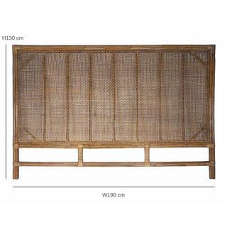 Cayman Rattan Hamptons Bedhead King PRE ORDER 30/06/2026