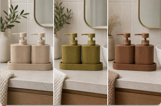 Sid Resin S/2 Soap Dispenser With Tray Olive
