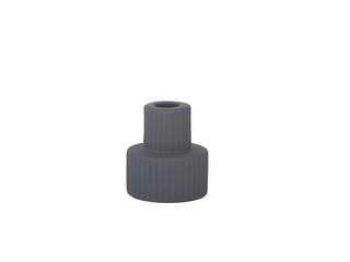 Verona Dark Grey Ceramic Candle Holder