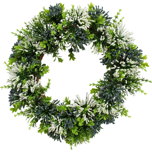 Christmas Hanging Wreath Hamptons Burst 40x40x10cm